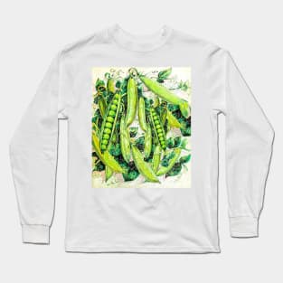 Pea pod plant Long Sleeve T-Shirt